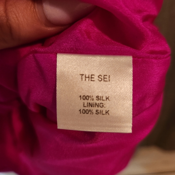 The SEI One Shoulder Ruched Mini Dress - Picture 7 of 11